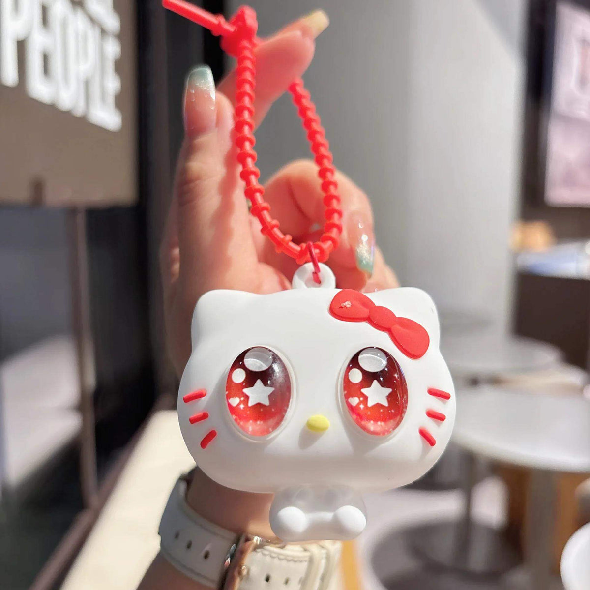 Trendy Eye Popping Silicon Keychains