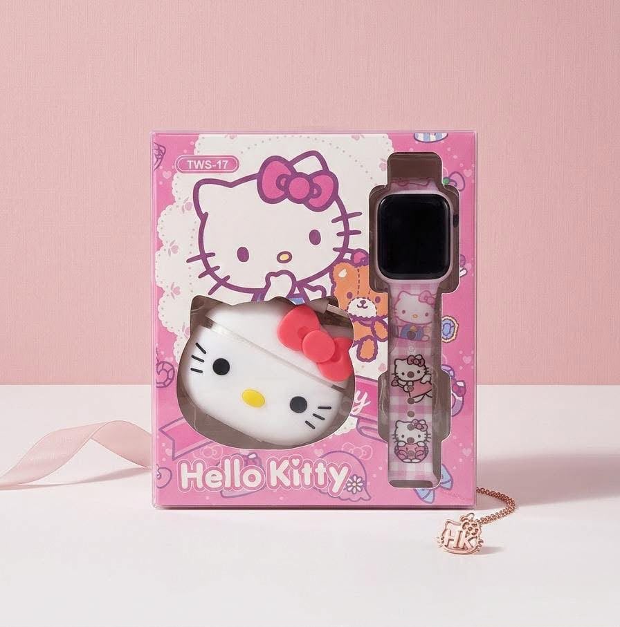 Digital watch and earpod gift set