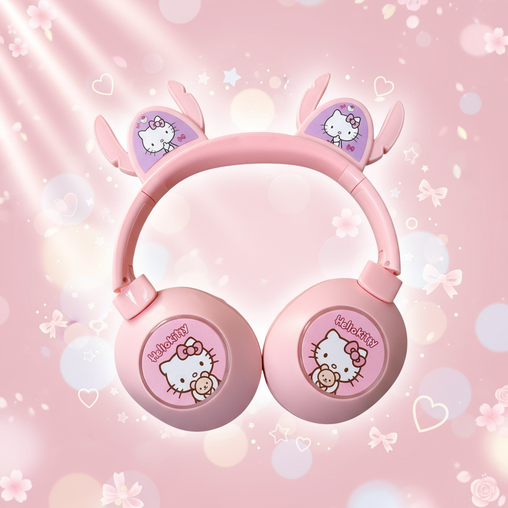 Wireless Hello kitty headphones