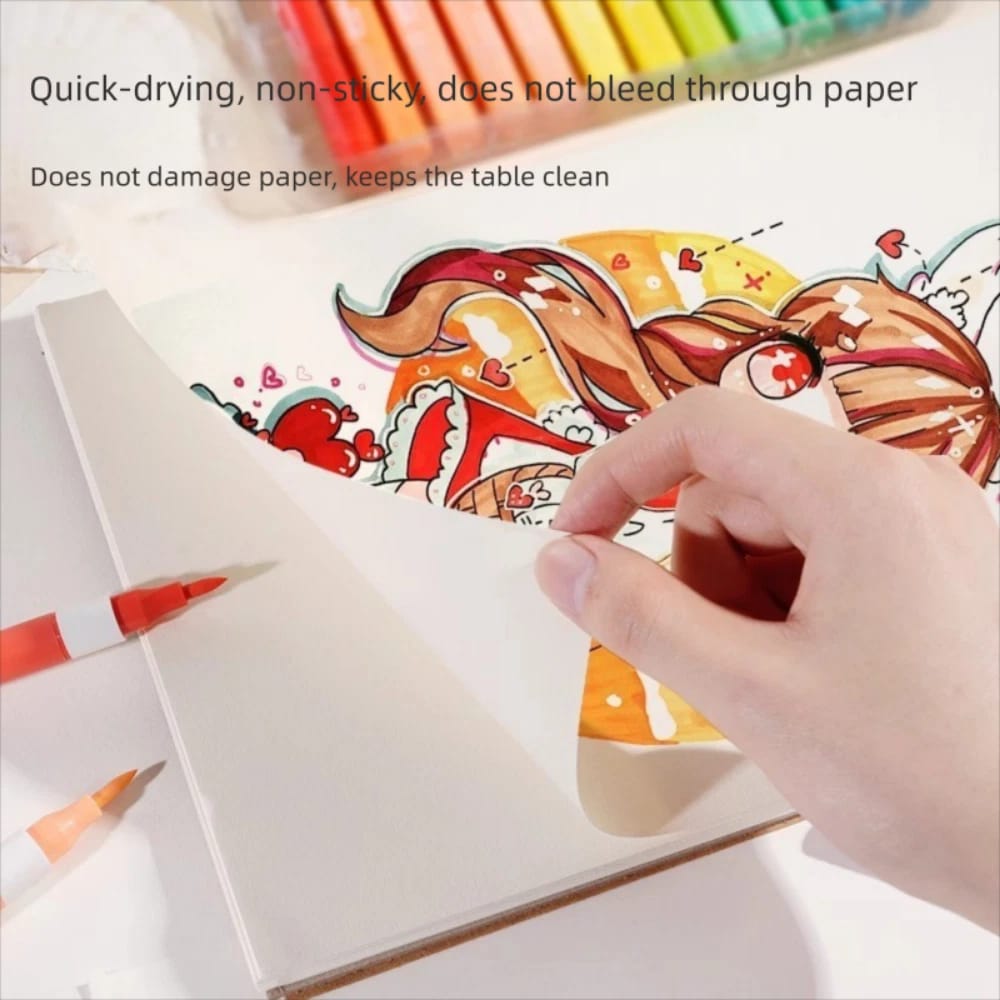 Rainbow Acrylic Marker Set Pack of 12