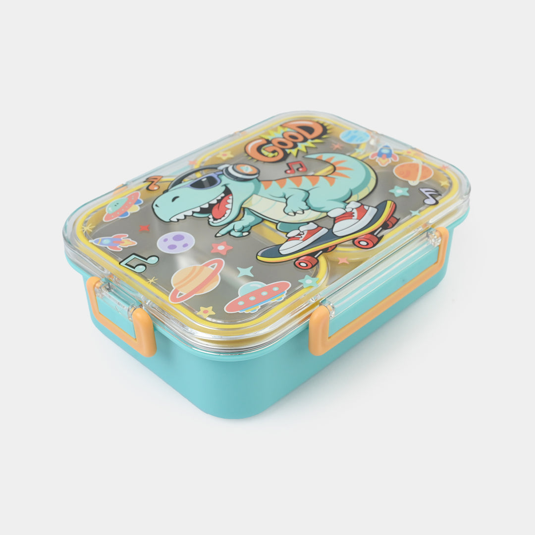 Dino Theme Insulated 3 Compartment Lunch Box