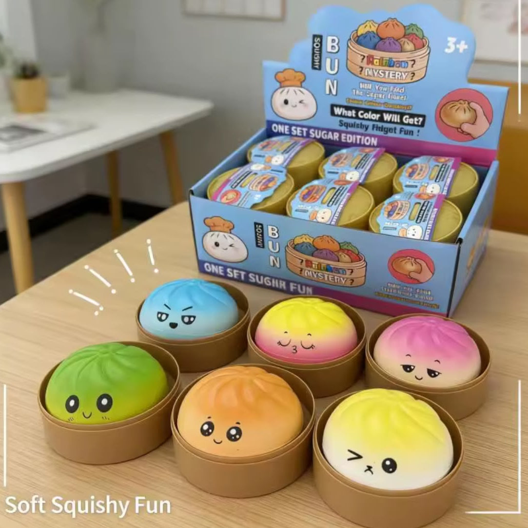 Multi emoji dumplings squishy Toy (Random Will be Sent)