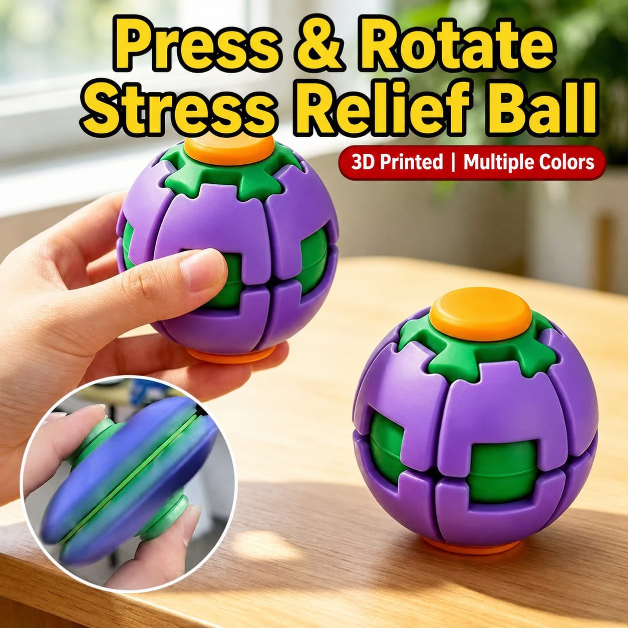 Press Spin Top Toy