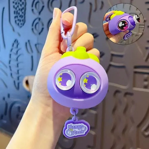 Trendy Eye Popping Silicon Keychains