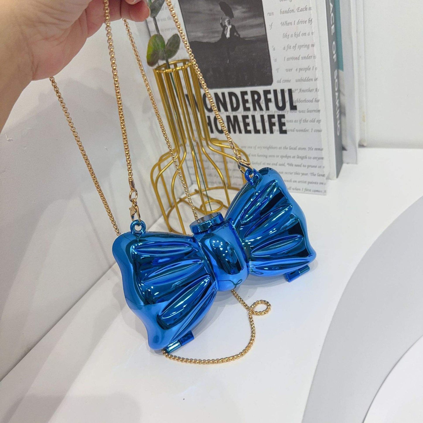 Bow Shaped Clutch Bag