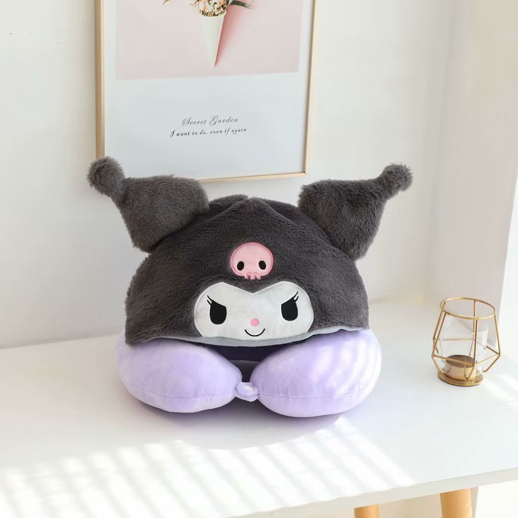 Travelling Neck Pillow With Eye Cover Cap