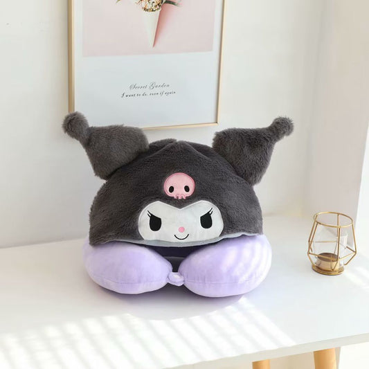 Travelling Neck Pillow With Eye Cover Cap