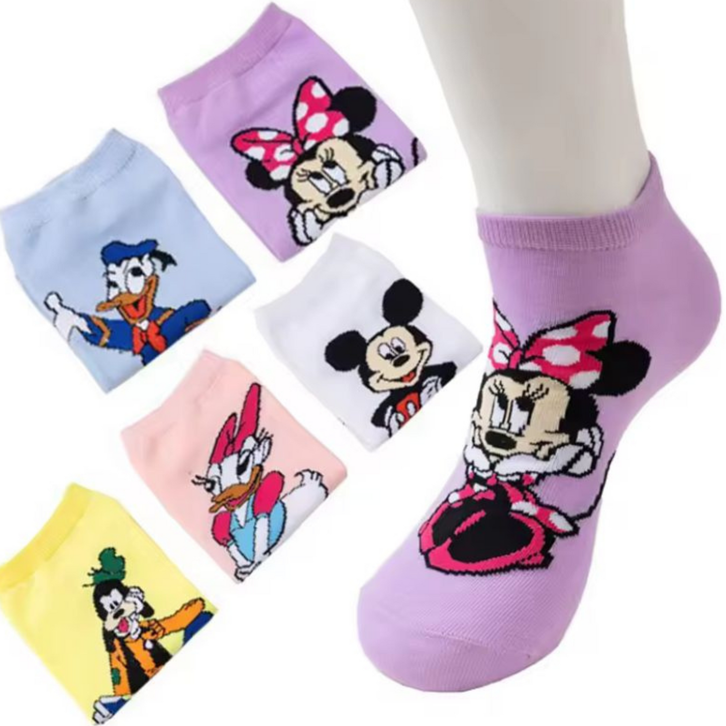 Yellow Goofy Free Size Socks
