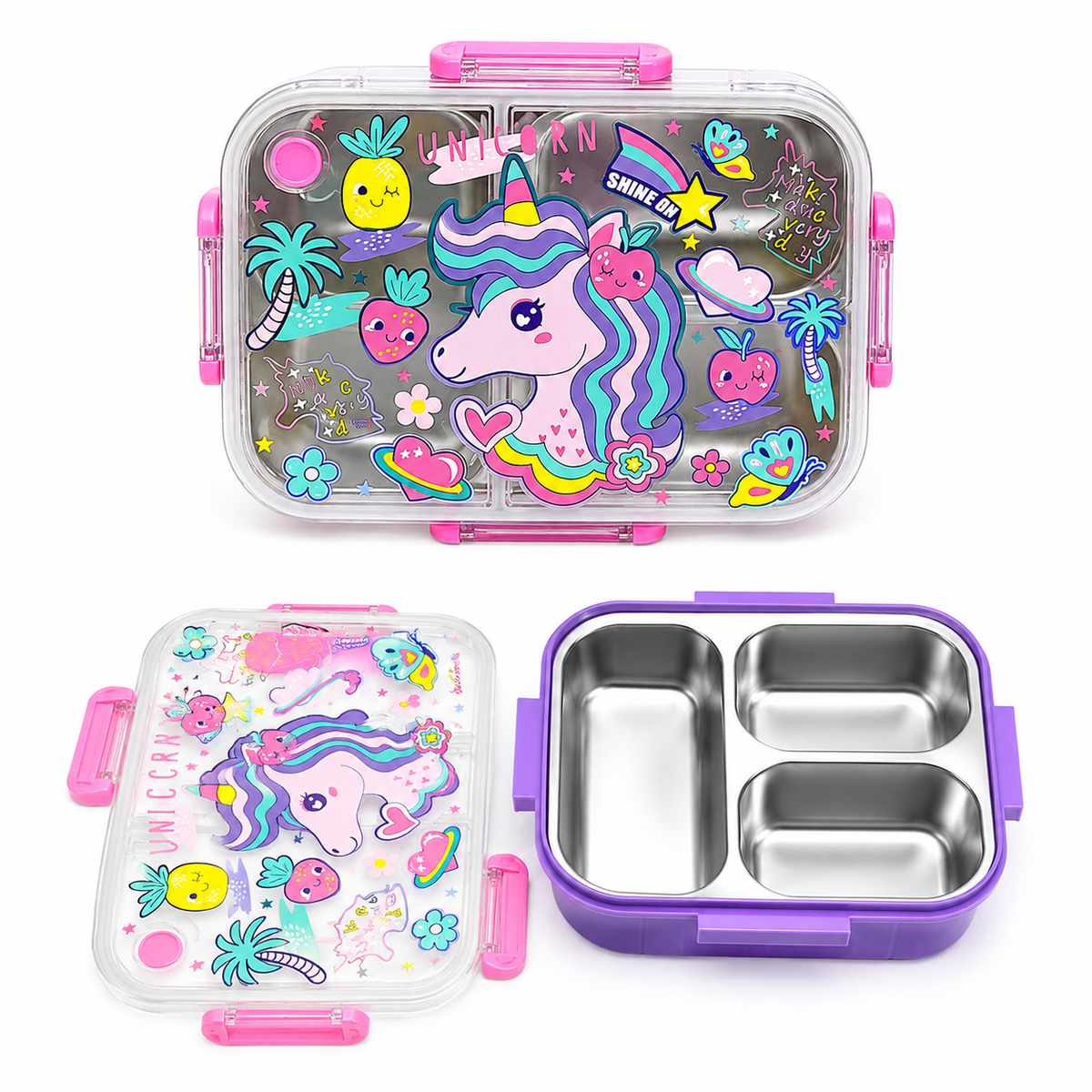 Vest Series Insulated Unicorn Theme Lunch Box