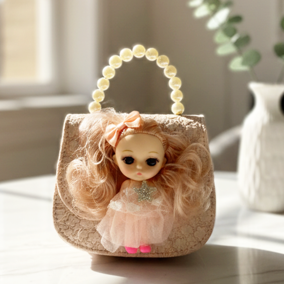Cute Dolls Bag With Long Chain