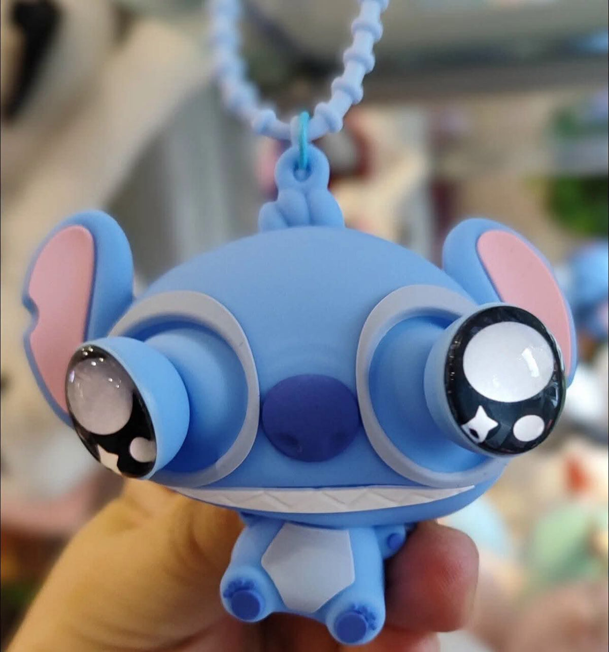 Trendy Eye Popping Silicon Keychains