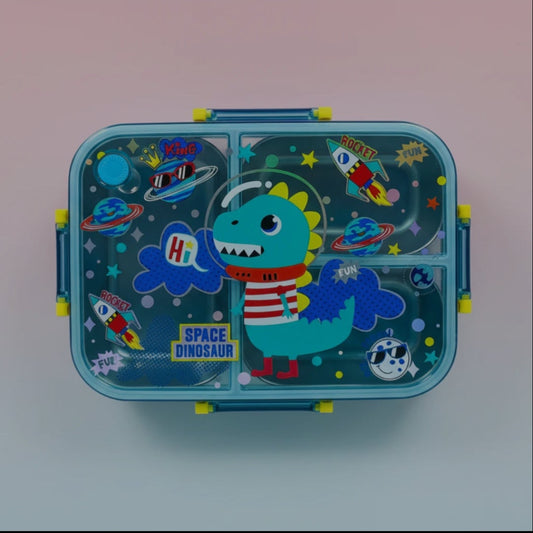 Vest Series Insulted Dino Theme Lunch Box