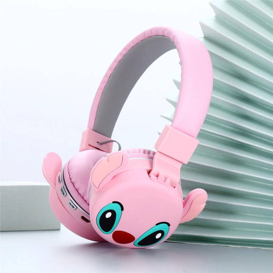 Pink Stitch Wireless Headphones