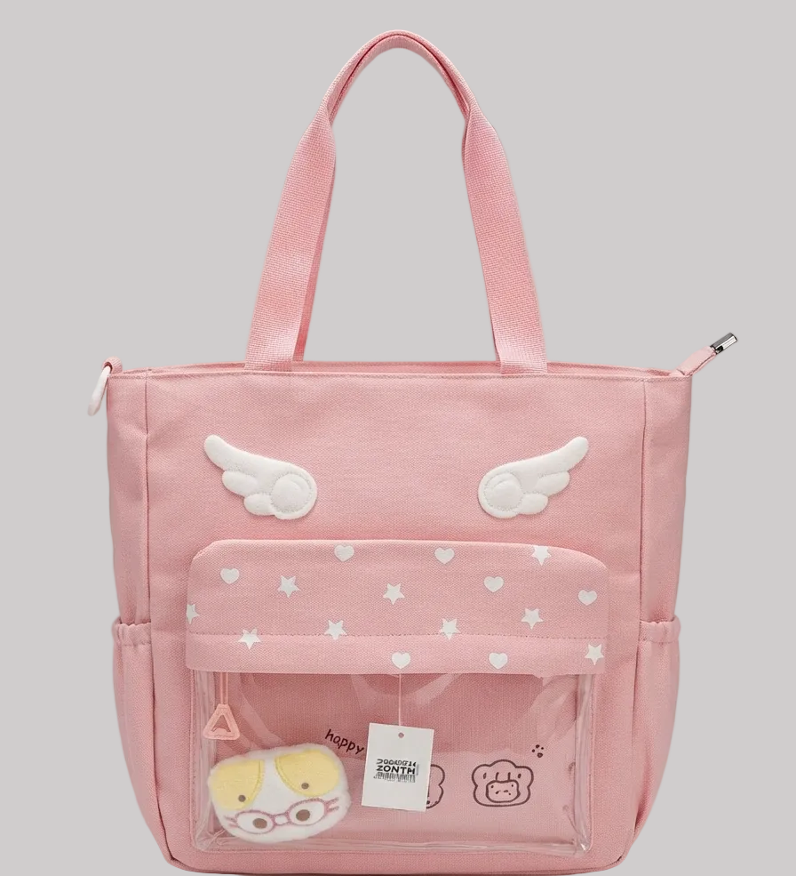 Angel wing tote bags