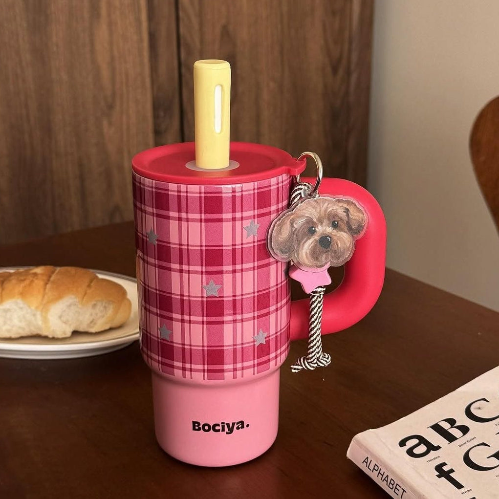 Adorable cheeta print tumblers (700 ml)