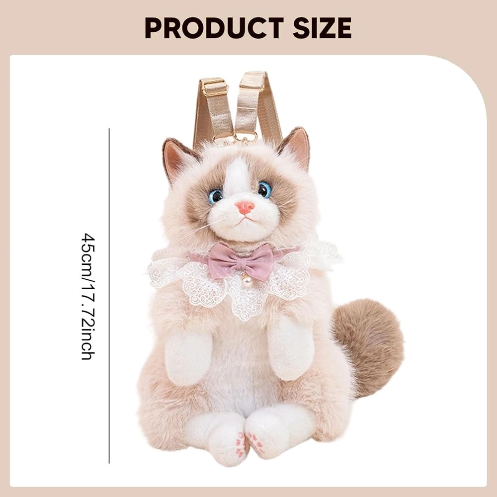 Realistic Cat Backpack