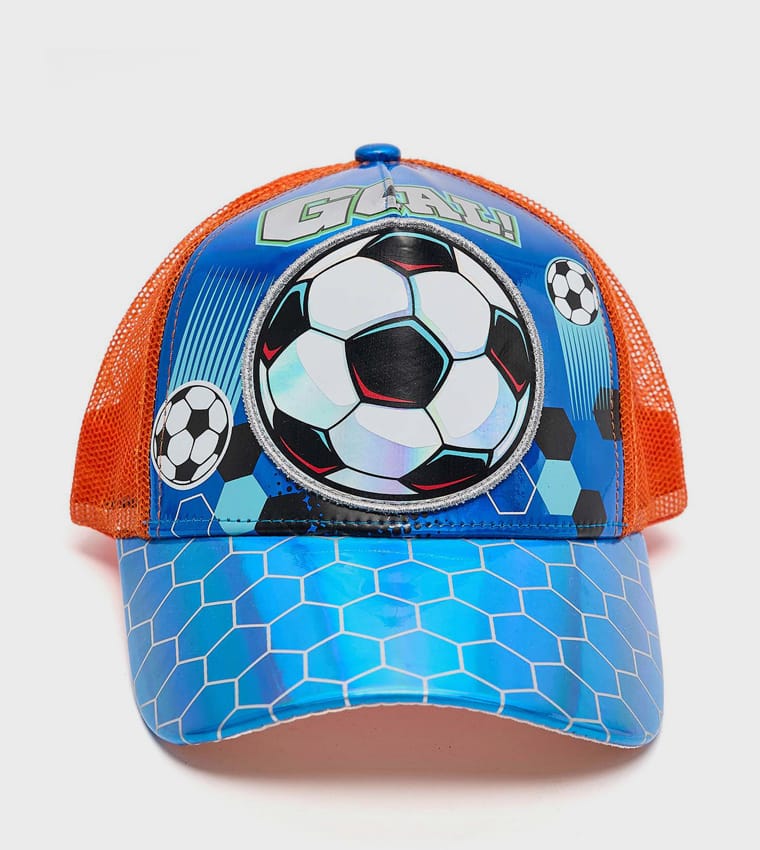 Vest Series Blue Football Theme Cap