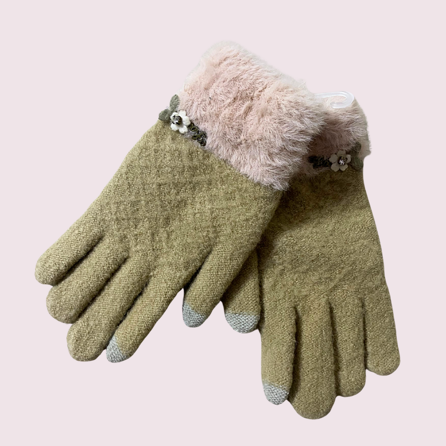 Ladies Mittens With Touch Screen Finger Pad