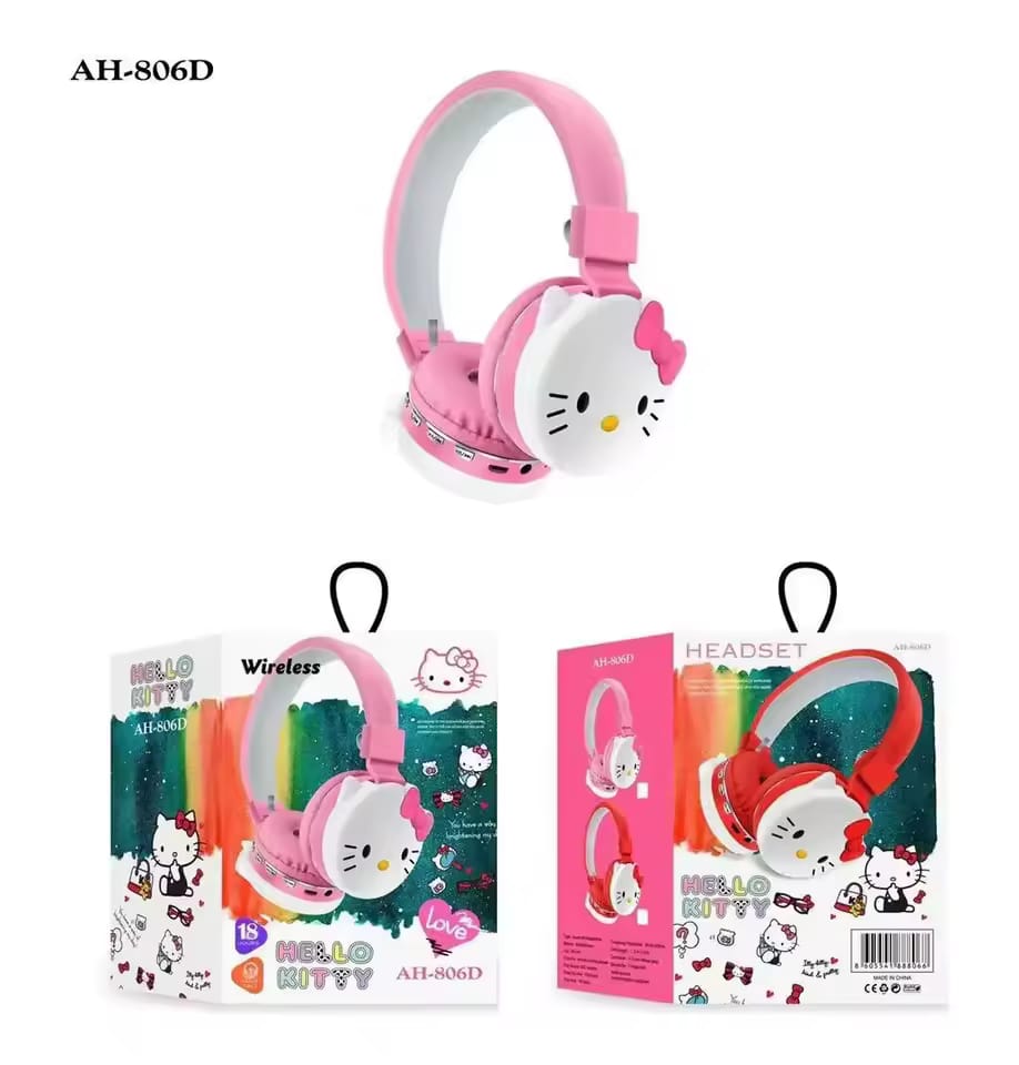 Pink Hello Kitty Wireless Headphones