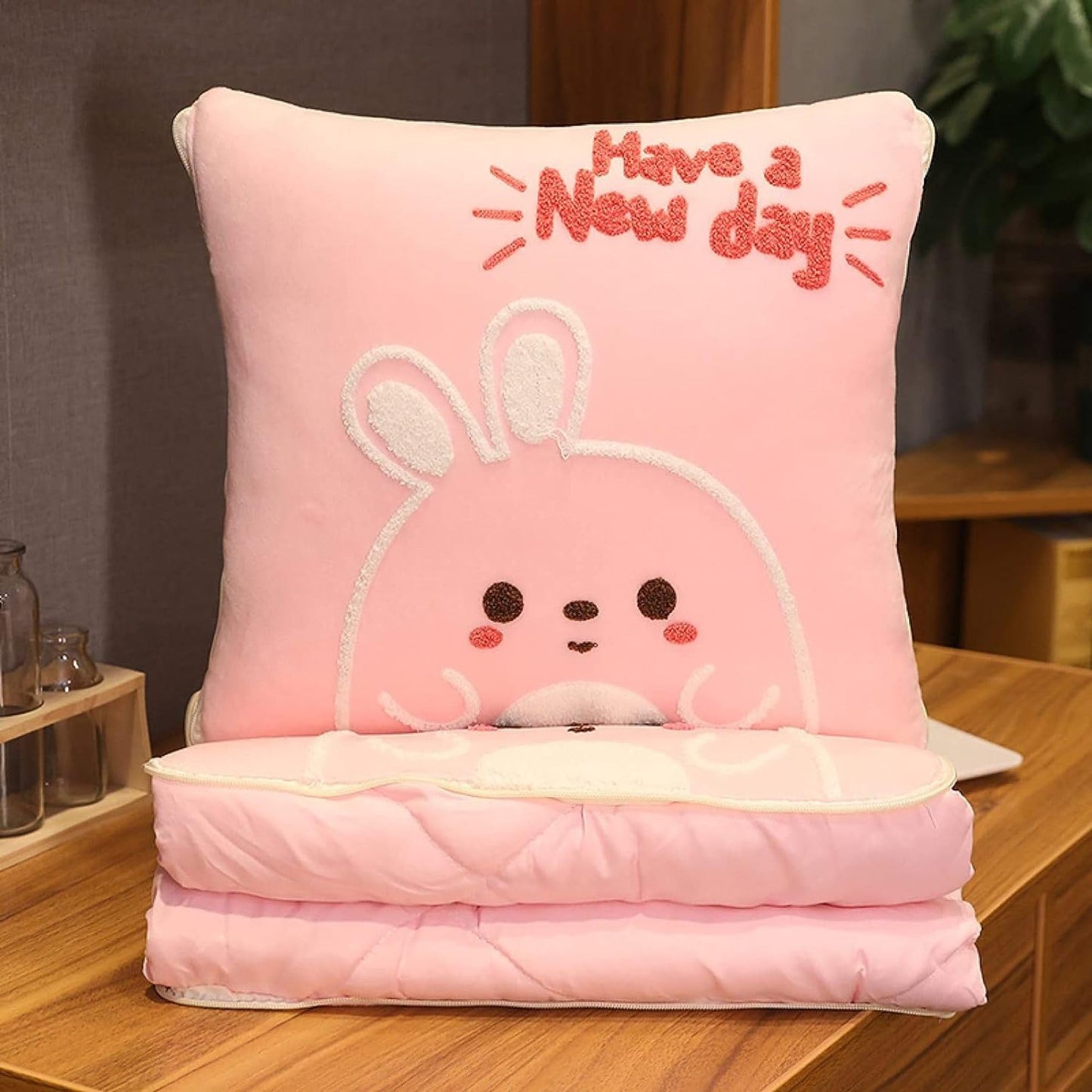 Bunny Cushion + Comforter