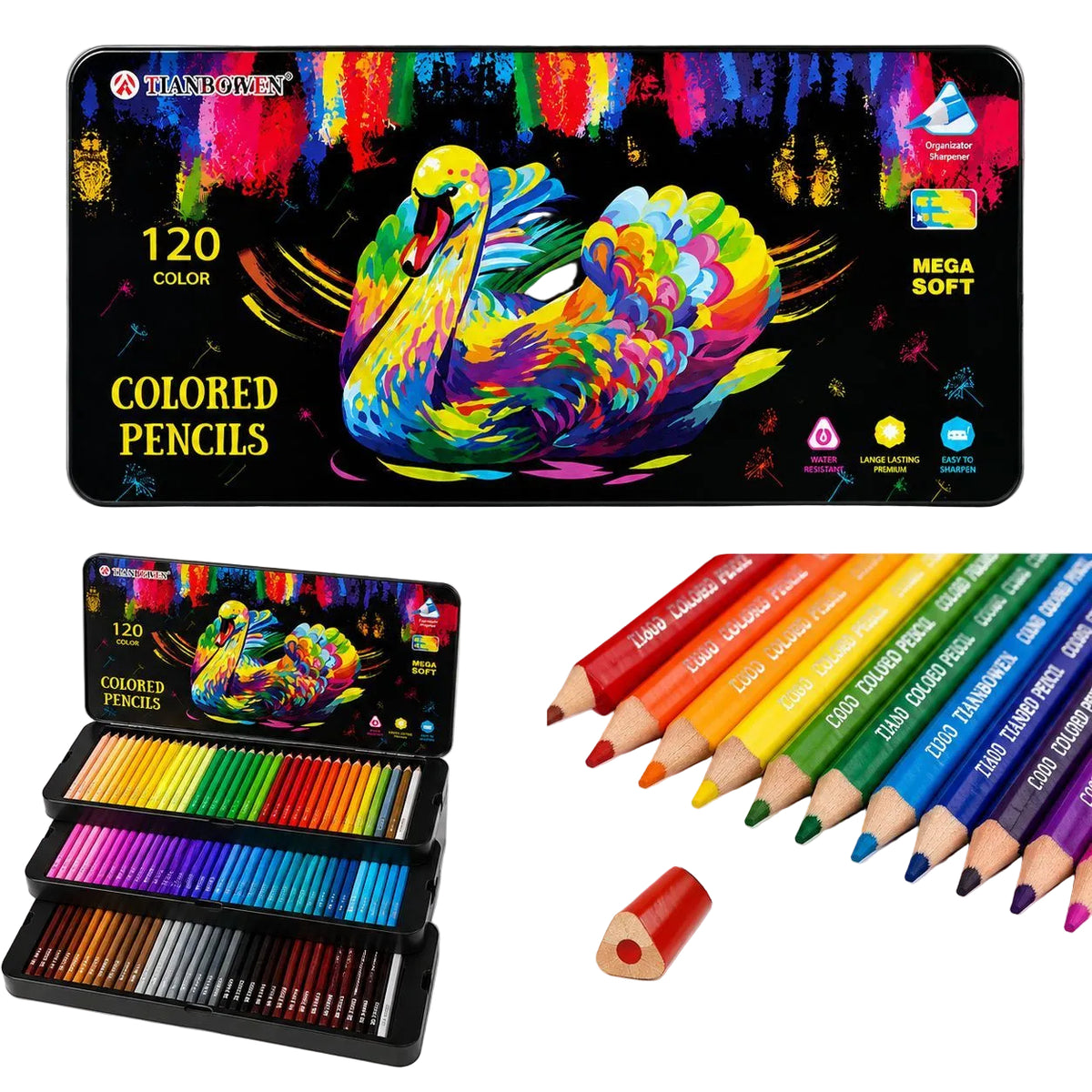 Professional 120 piece colour pencil Kit