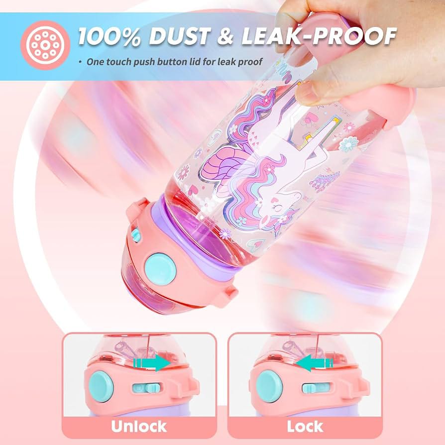 Vest Series Unicorn Theme Water Bottle
