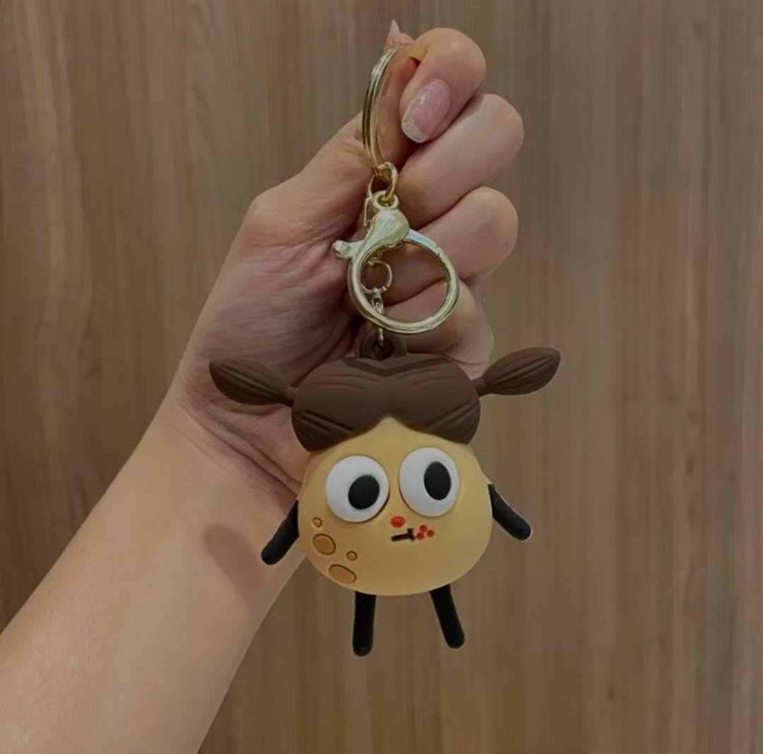 Trendy Eye Popping Silicon Keychains